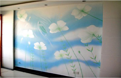 清镇市画墙绘怎么画好白云的蓬松感？