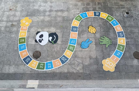 清镇市地面游戏彩绘