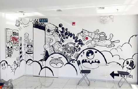 清镇市手绘墙并非传统涂鸦。